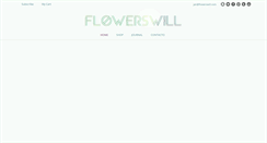 Desktop Screenshot of flowerswill.com