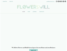 Tablet Screenshot of flowerswill.com